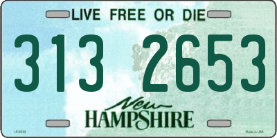 NH license plate 3132653