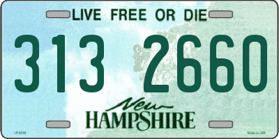 NH license plate 3132660