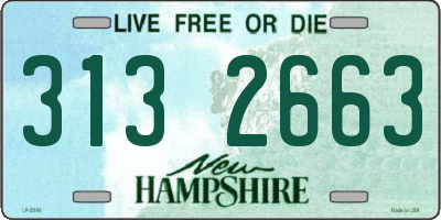 NH license plate 3132663