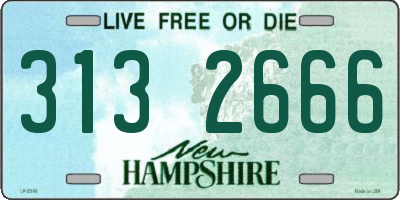 NH license plate 3132666