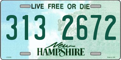 NH license plate 3132672