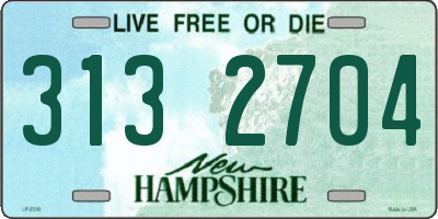 NH license plate 3132704