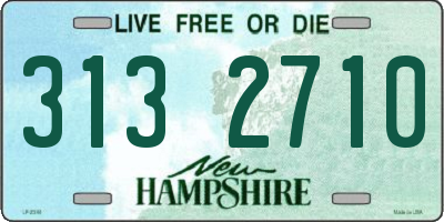 NH license plate 3132710