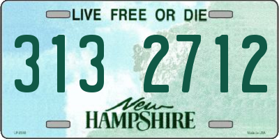 NH license plate 3132712