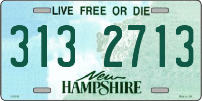 NH license plate 3132713