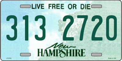 NH license plate 3132720