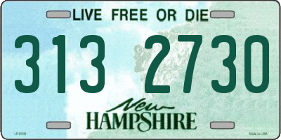 NH license plate 3132730