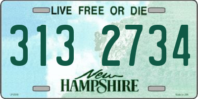 NH license plate 3132734