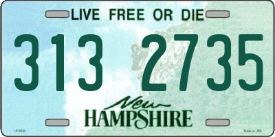 NH license plate 3132735