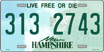 NH license plate 3132743