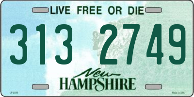 NH license plate 3132749
