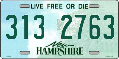 NH license plate 3132763
