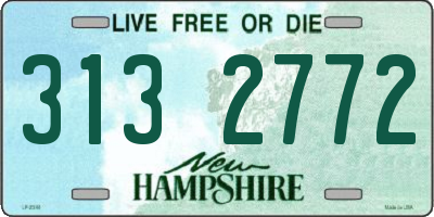 NH license plate 3132772