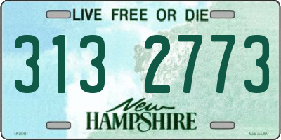 NH license plate 3132773
