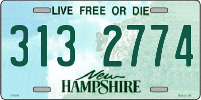 NH license plate 3132774