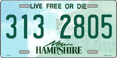 NH license plate 3132805