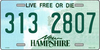 NH license plate 3132807