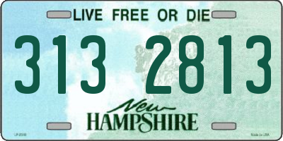 NH license plate 3132813