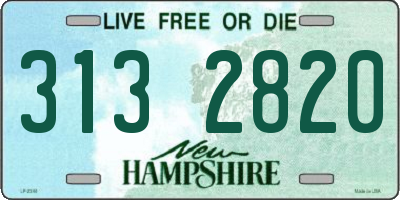NH license plate 3132820