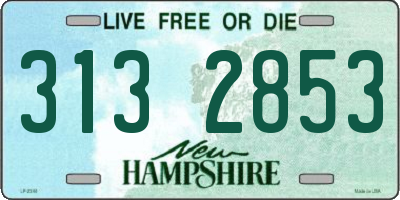 NH license plate 3132853