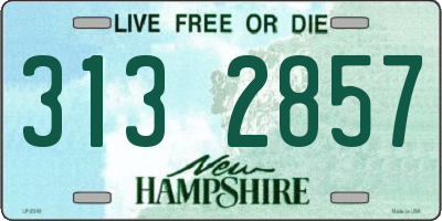 NH license plate 3132857