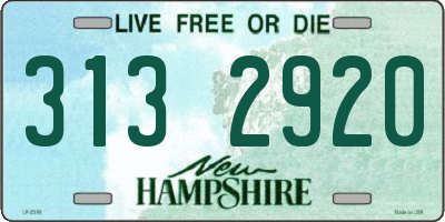 NH license plate 3132920