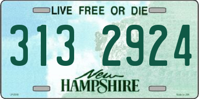 NH license plate 3132924