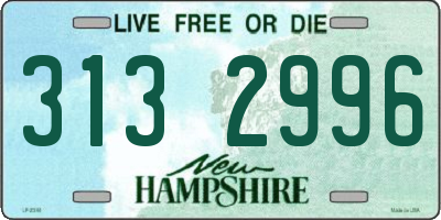NH license plate 3132996