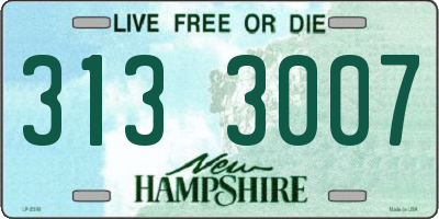 NH license plate 3133007