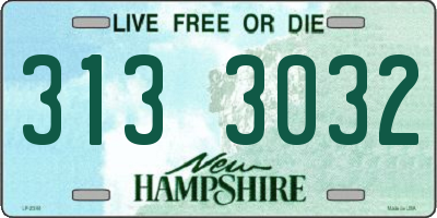 NH license plate 3133032