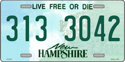 NH license plate 3133042