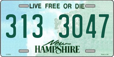 NH license plate 3133047