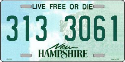 NH license plate 3133061