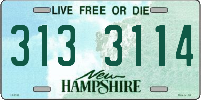 NH license plate 3133114