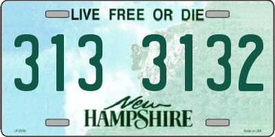 NH license plate 3133132