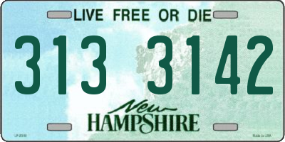 NH license plate 3133142