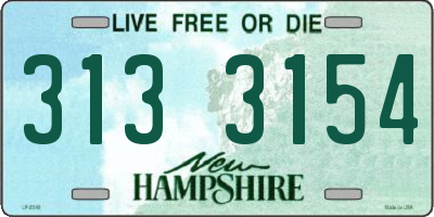 NH license plate 3133154