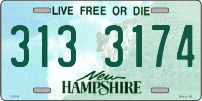 NH license plate 3133174