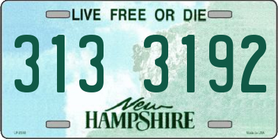 NH license plate 3133192