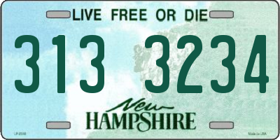 NH license plate 3133234