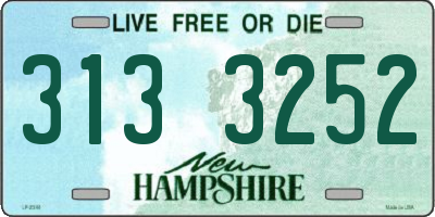 NH license plate 3133252