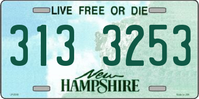 NH license plate 3133253