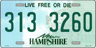 NH license plate 3133260