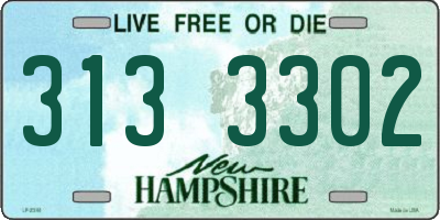NH license plate 3133302
