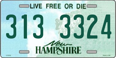 NH license plate 3133324