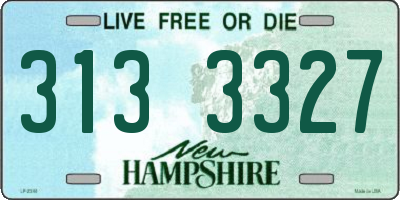 NH license plate 3133327