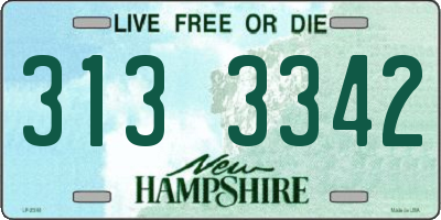 NH license plate 3133342