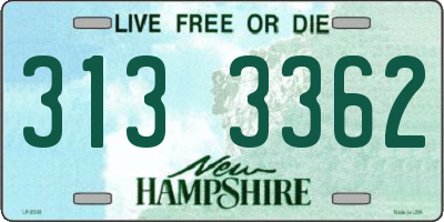 NH license plate 3133362