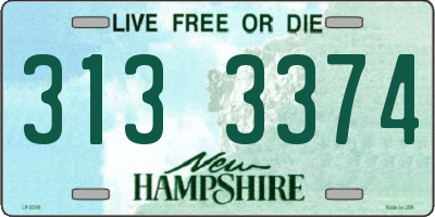 NH license plate 3133374