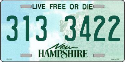 NH license plate 3133422